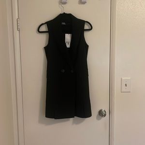 Black zara vest